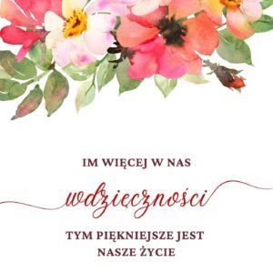 Notatnik na spirali Im więcej w nas wdzięczności