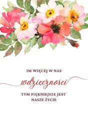 Notatnik na spirali Im więcej w nas wdzięczności