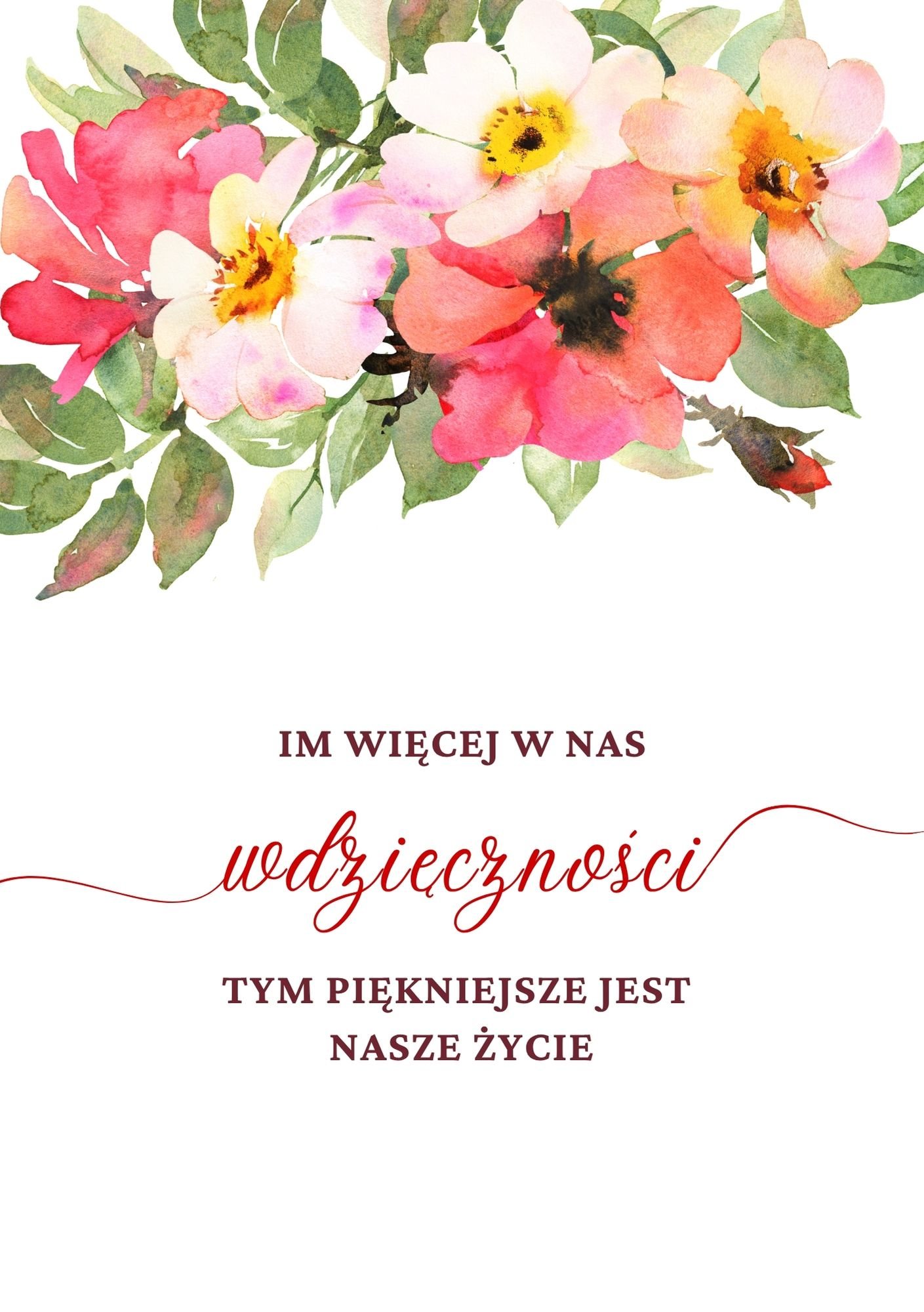 1 Notatnik na spirali Im więcej w nas wdzięczności