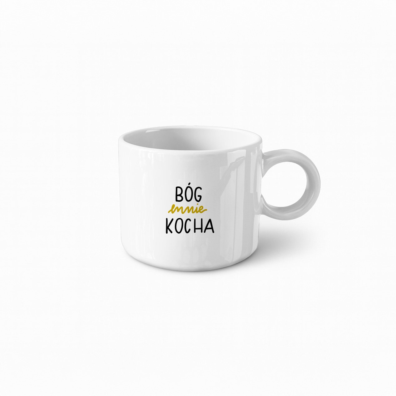 Kubek-z-cytatem-–-Bog-mnie-kocha Kubek Bog mnie kocha Bog cie kocha