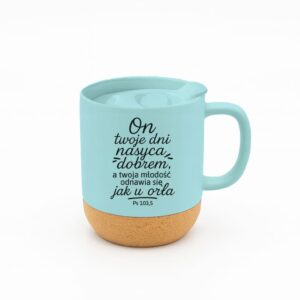 Kubek z wieczkiem On twoje dni niebieski