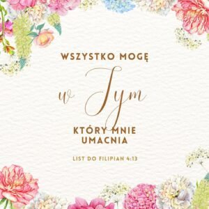 Notatnik na spirali Wszystko mogę w tym który mnie umacnia