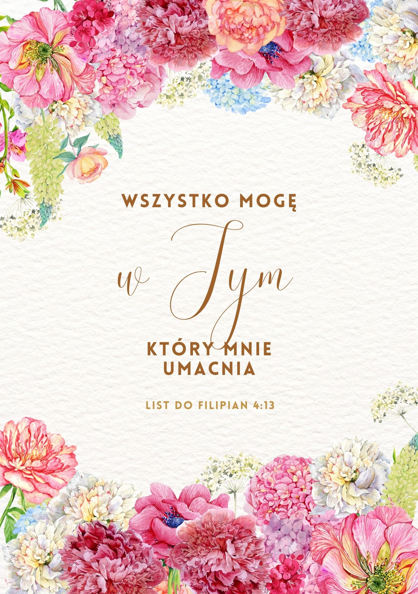 1 Notatnik na spirali Wszystko mogę w tym który mnie umacnia