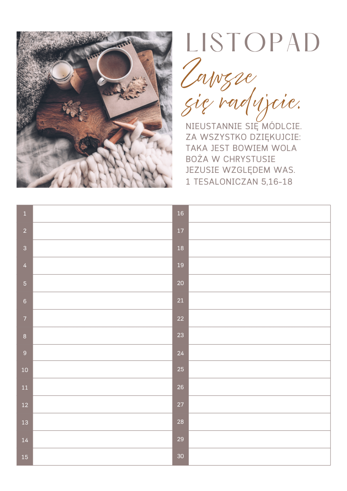 11 kalendarz dat szczególnych